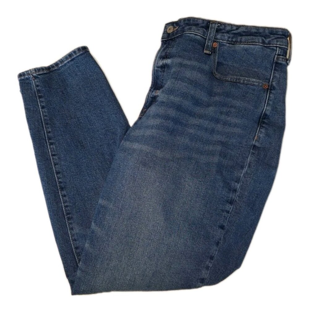Old Navy Womens Size 18 Blue Jeans 38x30 OG Straight Secret Smooth Pockets